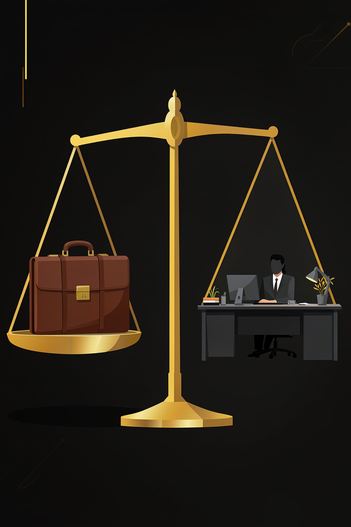 Golden scale weighing AI consultant cost against hiring an in-house employee in Calgary