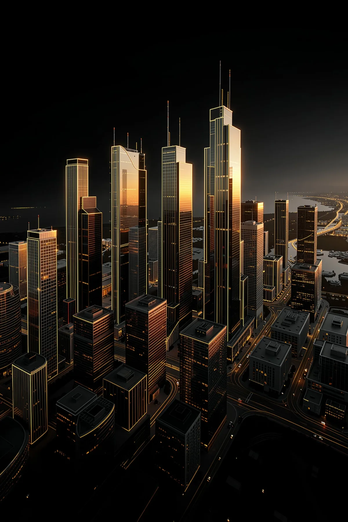 Canadian city skyline at dusk representing the best AI for small business in Canada